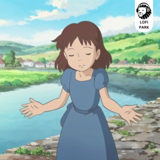 by the river