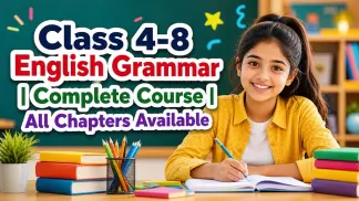 Class 4-8 English Grammar | Complete Course | All Chapters Available (2026) poster
