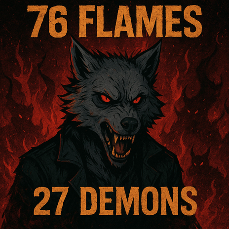 76 Flames, 27 Demons cover art