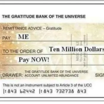 Cheque cover art