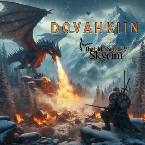 Dovahkiin (Dragonborn from The Elder Scrolls V: Skyrim) cover art