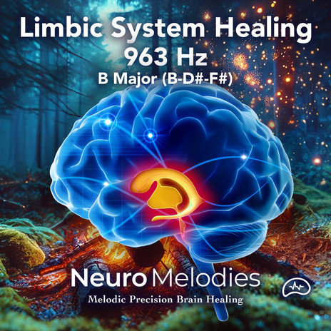 Limbic System Healing | 963 Hz | B Major | Crackling Fire Soundscape