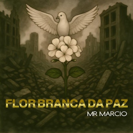 Flor branca da paz