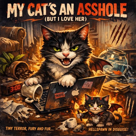My Cat's An Asshole (But I Love Her) cover art
