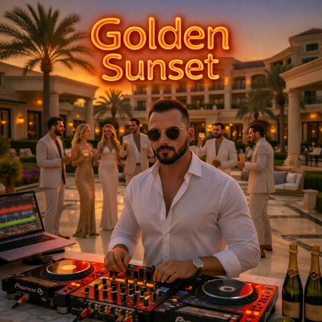 Golden sunset cover art