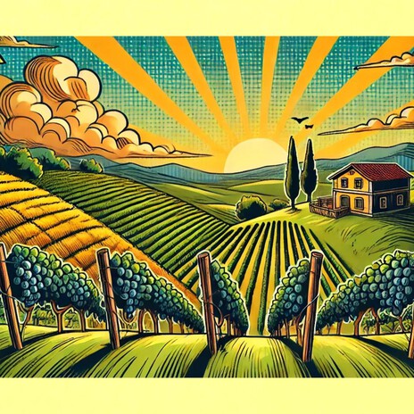 Golden Vineyard Sunrise cover art