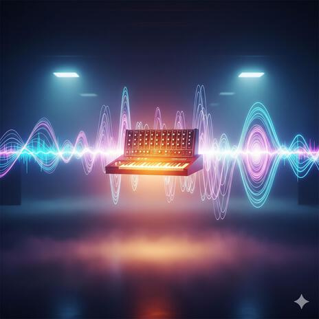 Holographic Heartbeat – A slow, steady, and synthetic pulse from a being made of light and code. cover art