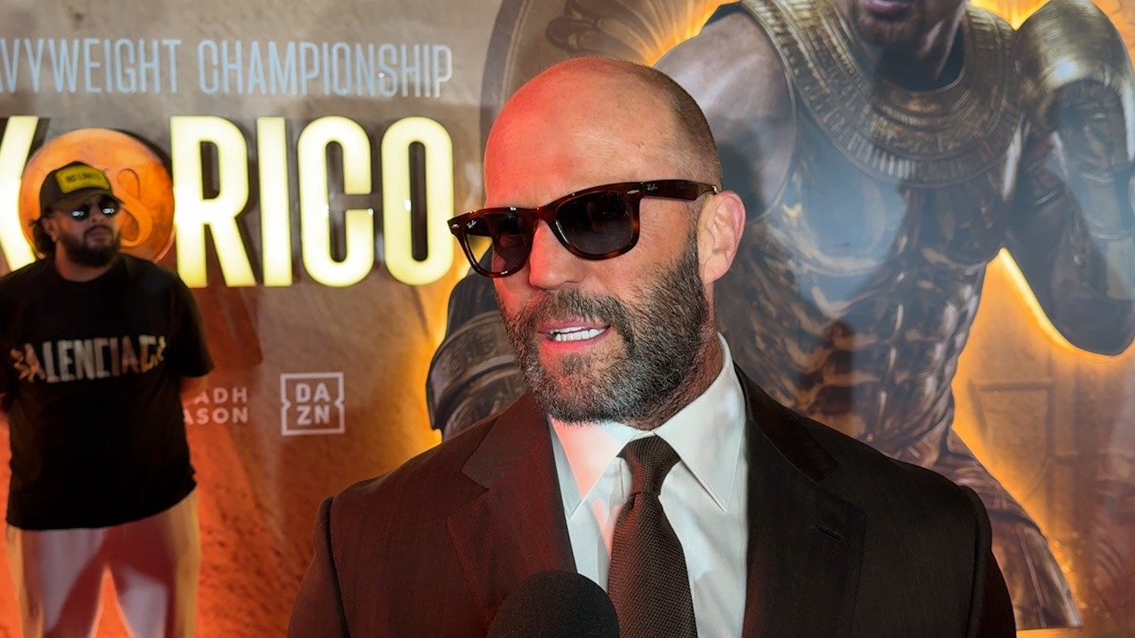 Jason Statham REACTS to Fury vs Joshua - 'I CANT WAIT!'