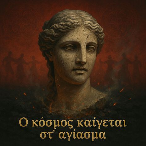 Ο κόσμος καίγεται στ' αγίασμα, cover art