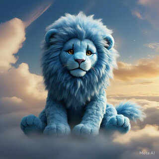 León azul