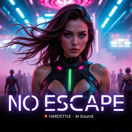 NO ESCAPE – Hardstyle Cyber Rave | AI Music Experience cover art