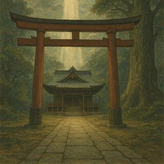 神社の境内で祈りを捧げながら聴く雅楽