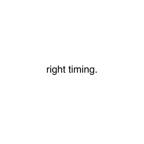 right timing. cover art