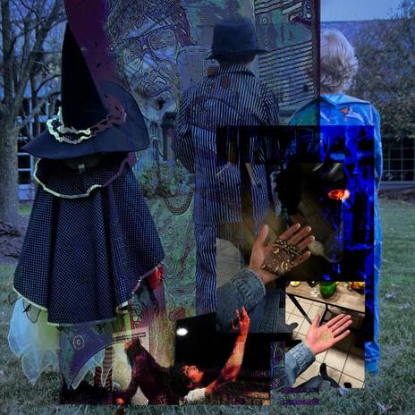 Purple cloak with sparkling yellow stars cover art