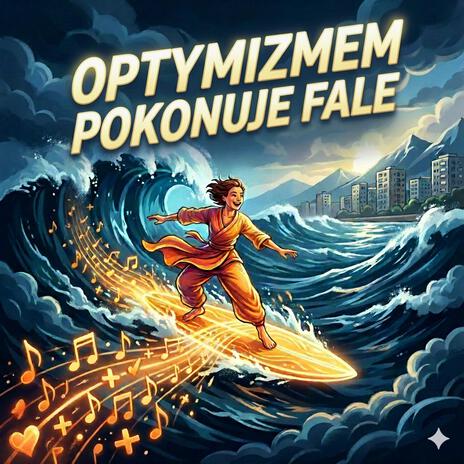 Optymizmem pokonuje fale cover art