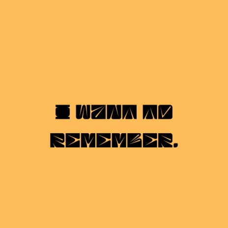 i want to remember. cover art