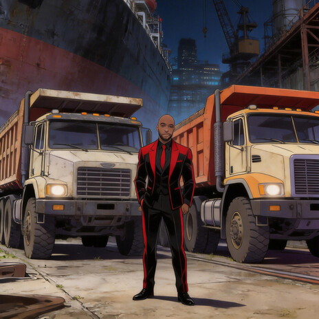 Two dump trucks