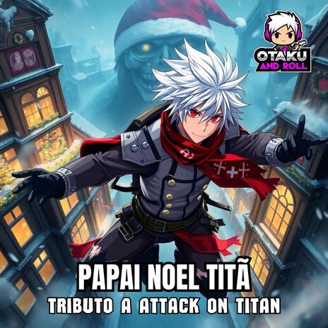 Papai Noel Titã em Attack on Titan cover art