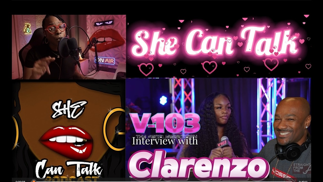 👀 Tigger Tried to Save It 😳🔥 Claressa Shields’ V-103 Interview Reaction 🎙️