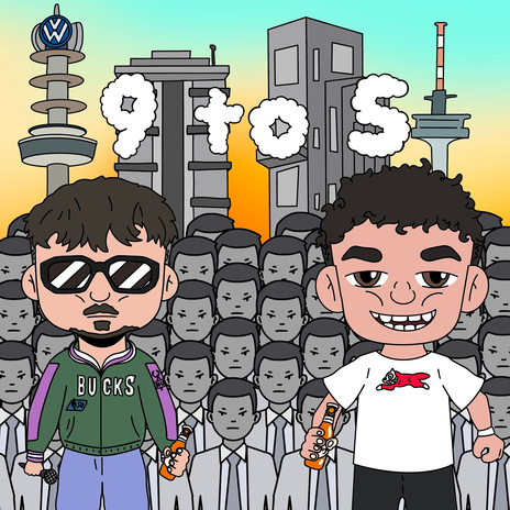 9 to 5 ft. Blou38 & Flybea cover art