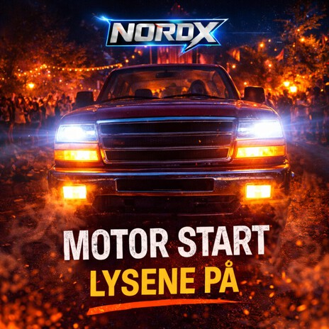 Motor start Lysene på cover art