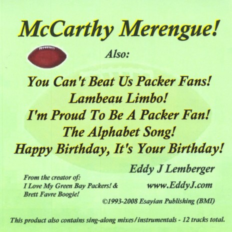 I'm Proud To Be A Packer Fan cover art