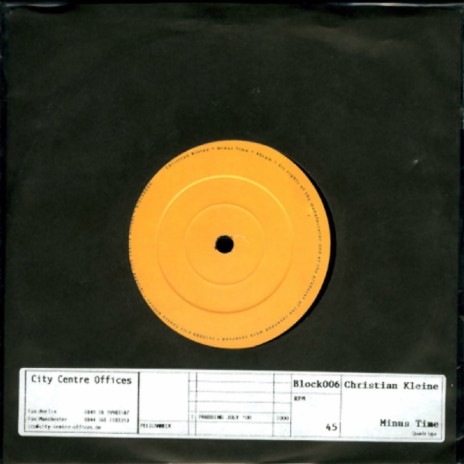 Minus Time cover art