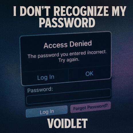 I DON'T RECOGNIZE MY PASSWORD cover art