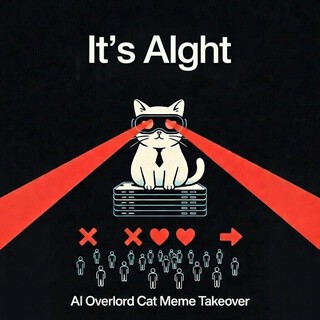 AI Overlord Cat Meme Takeover