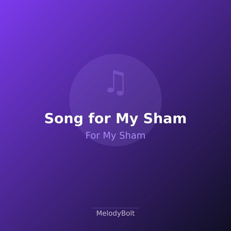 Song for My Sham cover art