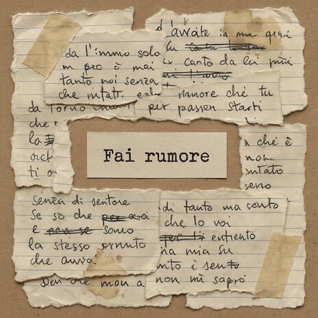 Fai rumore cover art