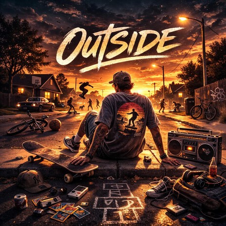 Outside