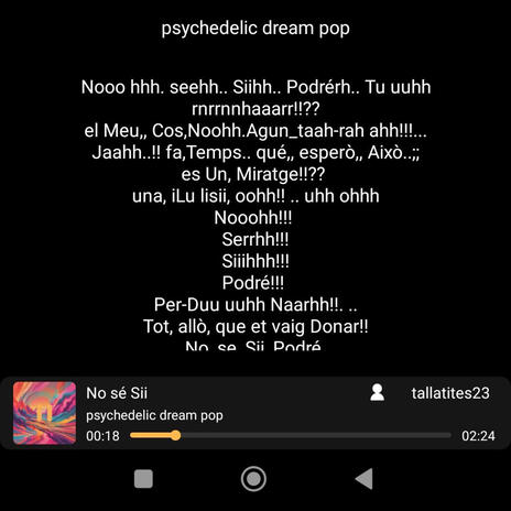No sé Sii cover art