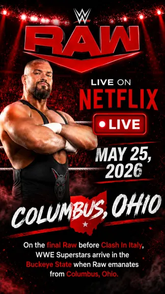 WWE RAW May 25 (2026) poster