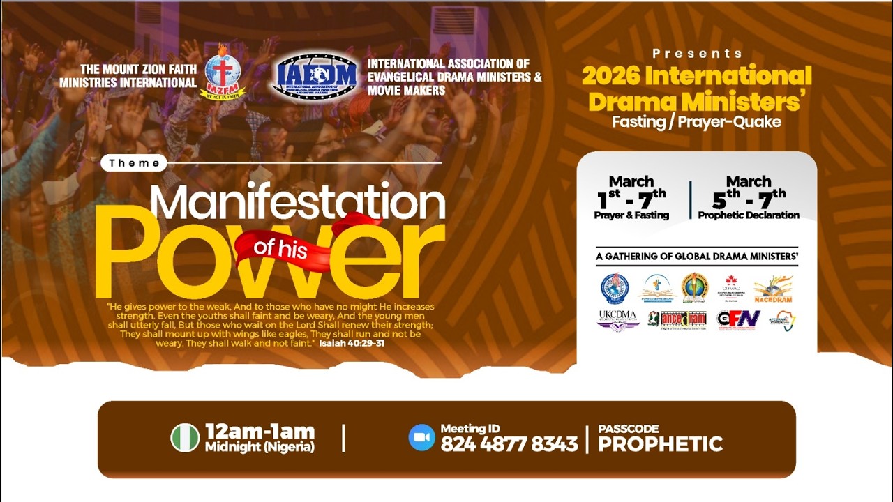 2026 International Drama Ministers Prayer Quake || Manifestation of His Power || 05-03-2026 cover art