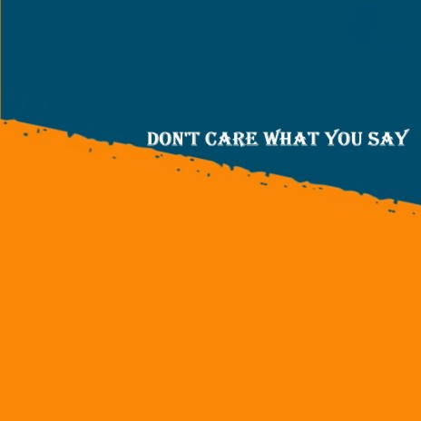 Don't Care What You Say cover art