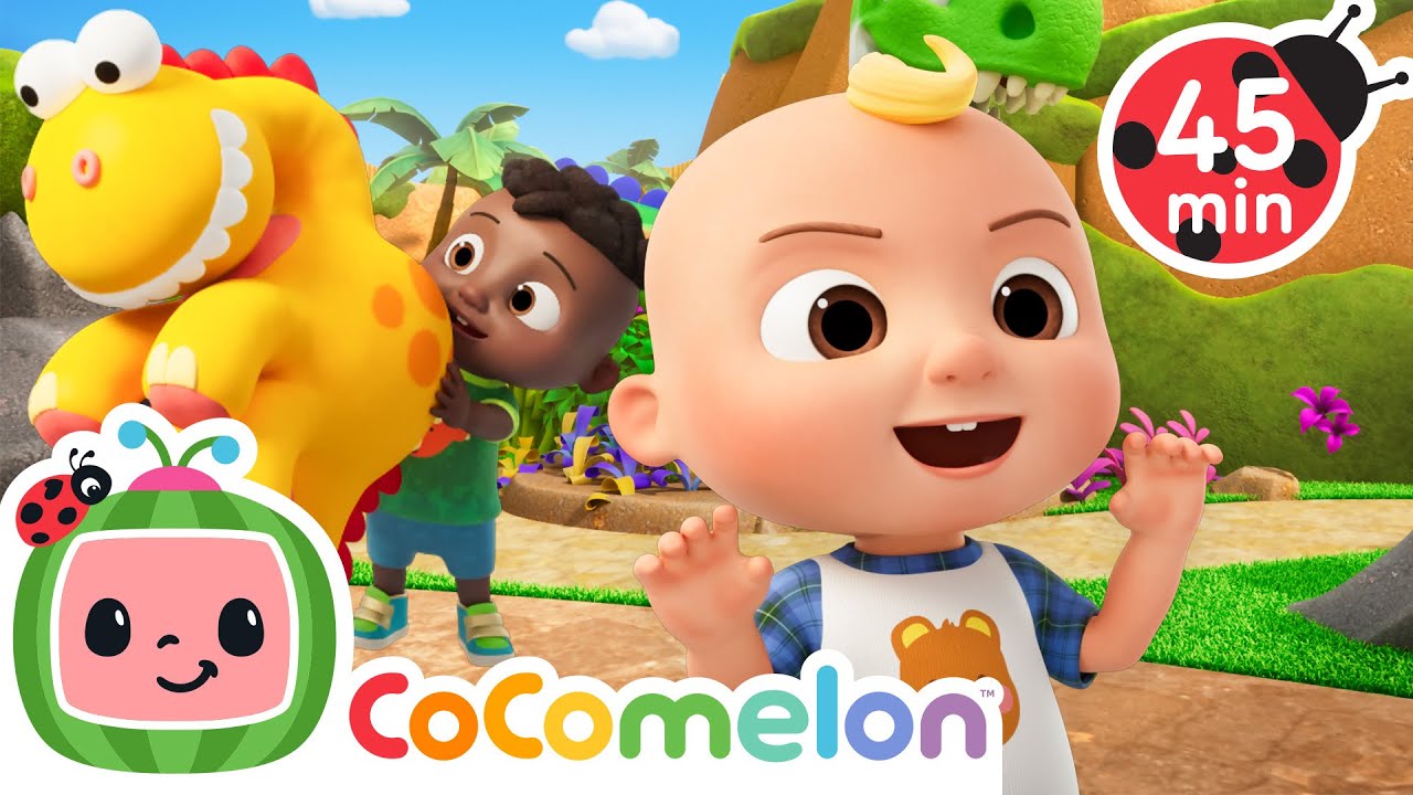 JJ and Cody's Dino Adventure! | CoComelon | Sing Along | Learn about Animals cover art