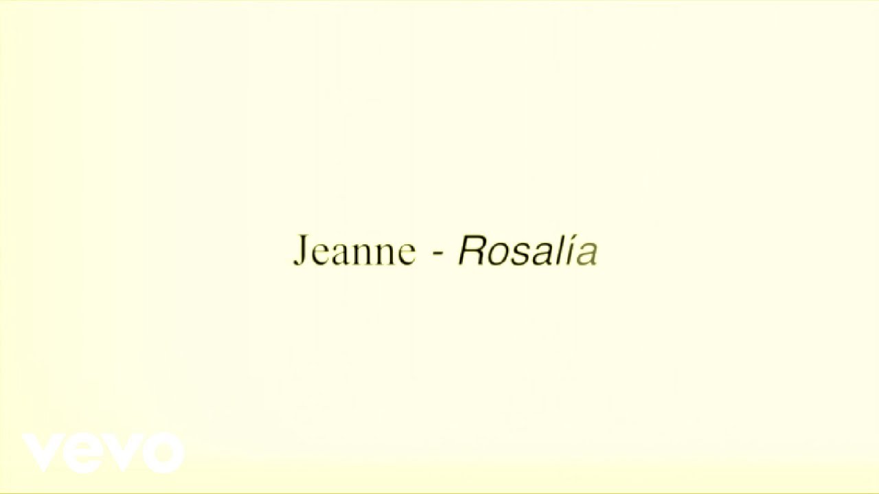 ROSALÍA - Jeanne (Official Lyric Video) cover art