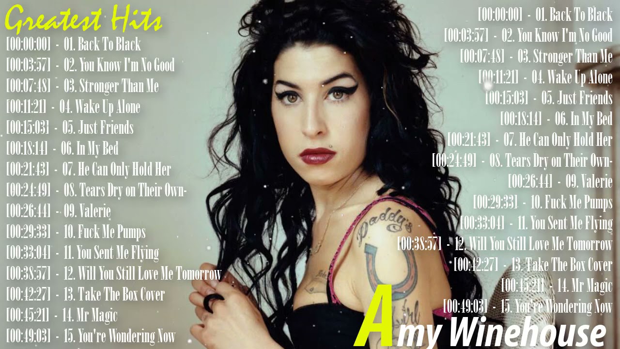 Amy Winehouse Greatest Hits Full Album 2021 | The Best Of Amy Winehouse Hit Songs 2021 cover art