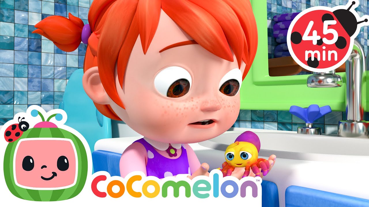 Itsy Bitsy Spider In The Bathtub! 🕷️🛁 | CoComelon | Sing Along | Learn about Animals cover art