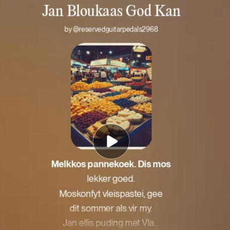 Jan Bloukaas God Kan cover art