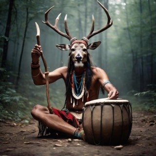 In the Vibrant Flow of Shamanic Drum Strikes
