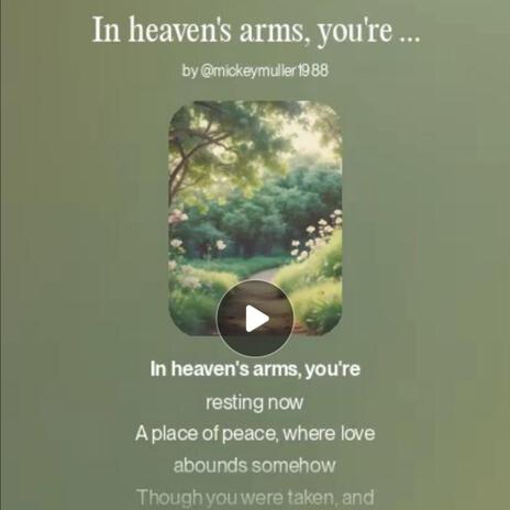 In Heaven's arm's cover art