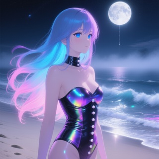 Melancholic Waves of Neon Dreams