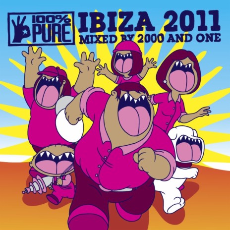 100% Pure Ibiza 2011 mixed by 2000 and One (continuous mix) cover art