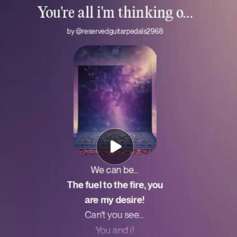 You're all i'm thinking of cover art