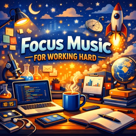 Deep Concentration For Serious Work ft. Chill Concentration Music For Work, Focus Music For Working Hard & Happy Pop Songs cover art