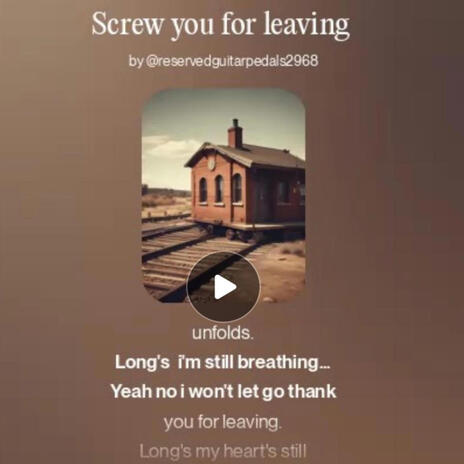 Screw you for leaving cover art