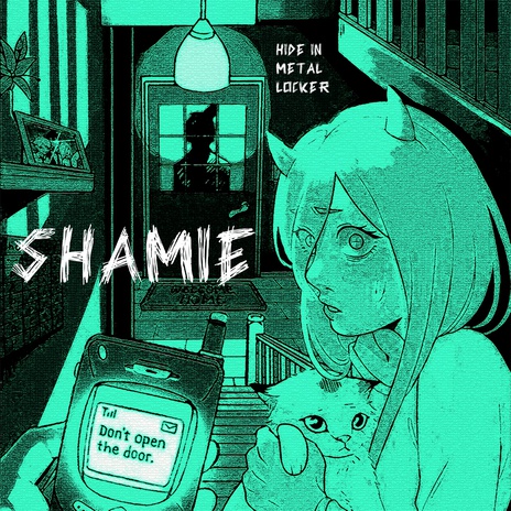 Hide in metal locker cover art