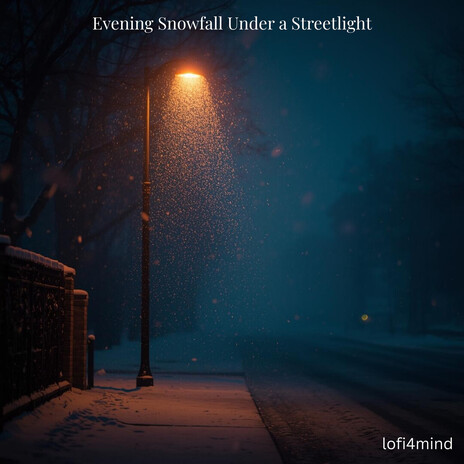 Evening Snowfall Under a Streetlight cover art